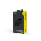 Regleta carga ultra rápida KSIX GaN 65W, PPS, Power Delivery, Multipuerto x4, Cable 1,5 m, Indicador LED, Negro