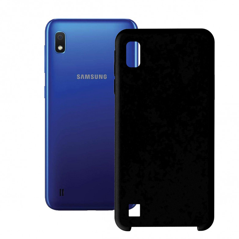 Funda para Samsung Galaxy A10, Semirrígida, Negro
