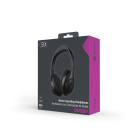 KSIX Odissey wireless headphones, ANC + ENC, Microphone, 30h Battery life, Calling, 3.5 mm Jack cable, Case, Black