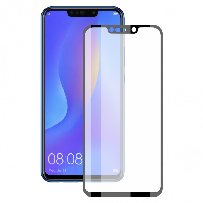 Protector de pantalla para Huawei Mate 20 Pro, Vidrio templado, Grosor 0.33 mm, Negro