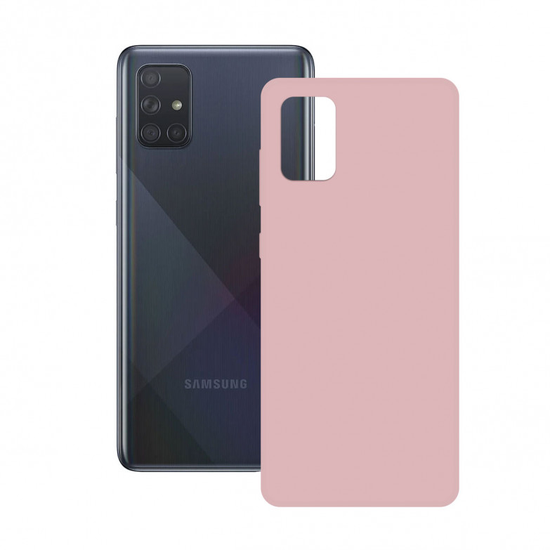 Silk Case For Galaxy A51 Pink