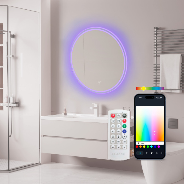 KSIX Oasis Smart Mirror, Anti-fogging...