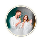 KSIX Oasis Smart Mirror, Anti-fogging Ø70 cm, Integrated Speaker, RGB + Warm White, 1,000 lm, 36 W, Tuya App