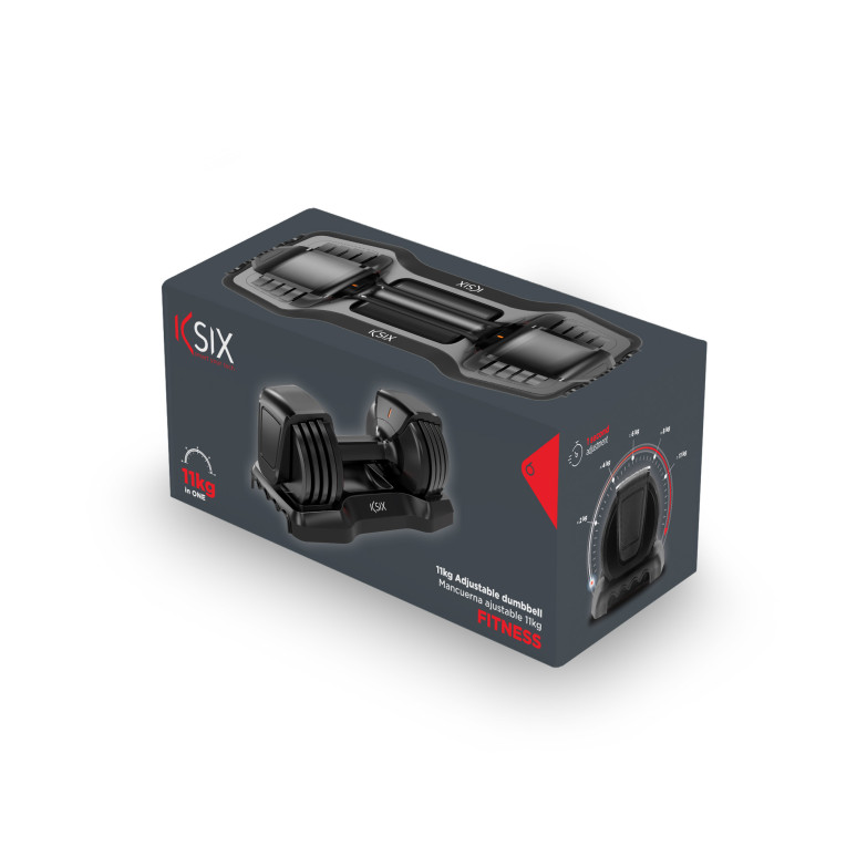 Adjustable Dumbbell 11 kg KSIX, Q235...