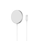 Cargador inalámbrico KSIX MagniBoost, compatible Apple MagSafe, Wireless Charging 2.0, acabado metálico, 1m, 15W