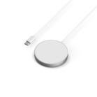 Cargador inalámbrico KSIX MagniBoost, compatible Apple MagSafe, Wireless Charging 2.0, acabado metálico, 1m, 15W