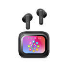 Auriculares inalámbricos KSIX Vision, Pantalla TFT 2,01’’, ANC, Aut. 6+20 h, Control táctil, Llamadas, Asist. de voz, Negro