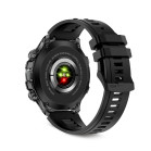 Smartwatch KSIX Venture, Pantalla XXL TFT 1,85”, Aut. 10 días, Modos deporte y salud, Llamadas, Asistentes de voz, IP68, Negro