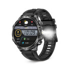 Smartwatch KSIX Venture, Pantalla XXL TFT 1,85”, Aut. 10 días, Modos deporte y salud, Llamadas, Asistentes de voz, IP68, Negro