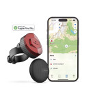 Localizador reflector para bicicletas HEAD, Compatible con Apple, Altavoz integrado, IP66, Negro