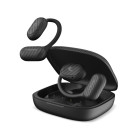 HEAD Open Ear Wireless Earphones, 6+24 h Battery Life, Touch Control, Calling, Voice Assistants, IPX4, Black