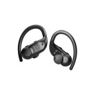 HEAD Flex Hooks Wireless Headphones, Battery Life 8+32 h, Control Button, Calling, Voice Assistant, IPX7, Black