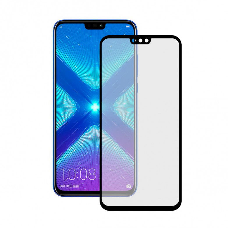 Ksix Extreme 2.5d Protector Tempered Glass 9h With Edge For Honor 8x Black (1 Unit)