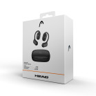 Auriculares inalámbricos HEAD Open Ear, Autonomía 6+24 h, Control táctil, Llamadas, Asistentes de voz, IPX4, Negro