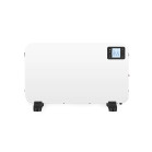 Calefactor eléctrico de convección inteligente KSIX Magma, 2000W, Pantalla LCD, 3 modos, App Tuya, Control remoto, Blanco