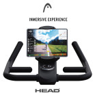Bicicleta estática indoor HEAD, Pantalla LED, Compatible Kinomap, Zwift, 32 niveles, Negro