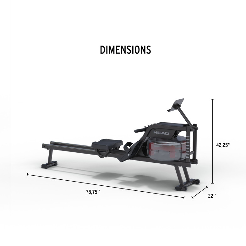 HEAD Rowing Machine, LCD Display,... HEAD Rowing Machine, LCD Display,...