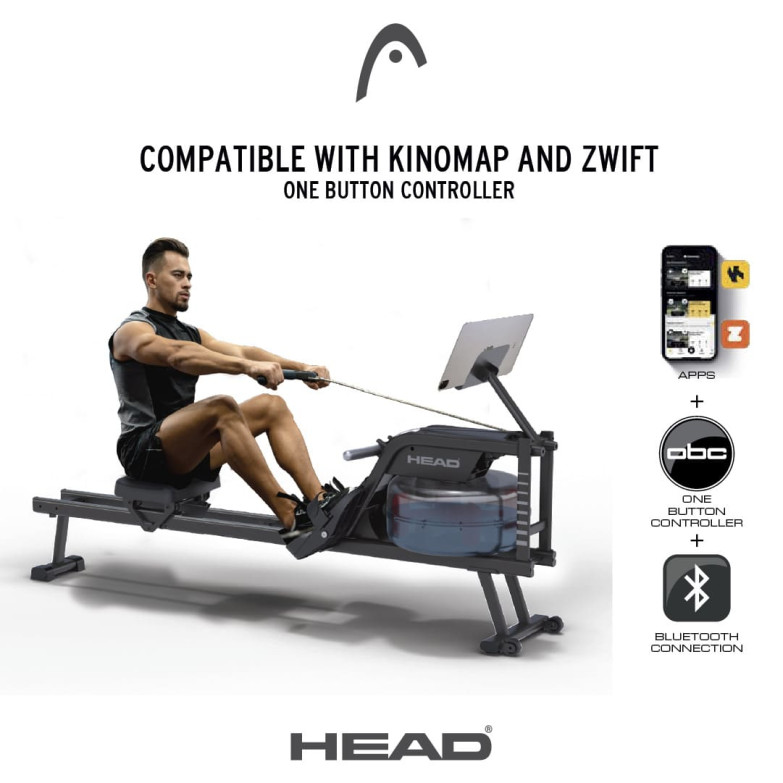 Máquina de remo HEAD, Pantalla LCD,...