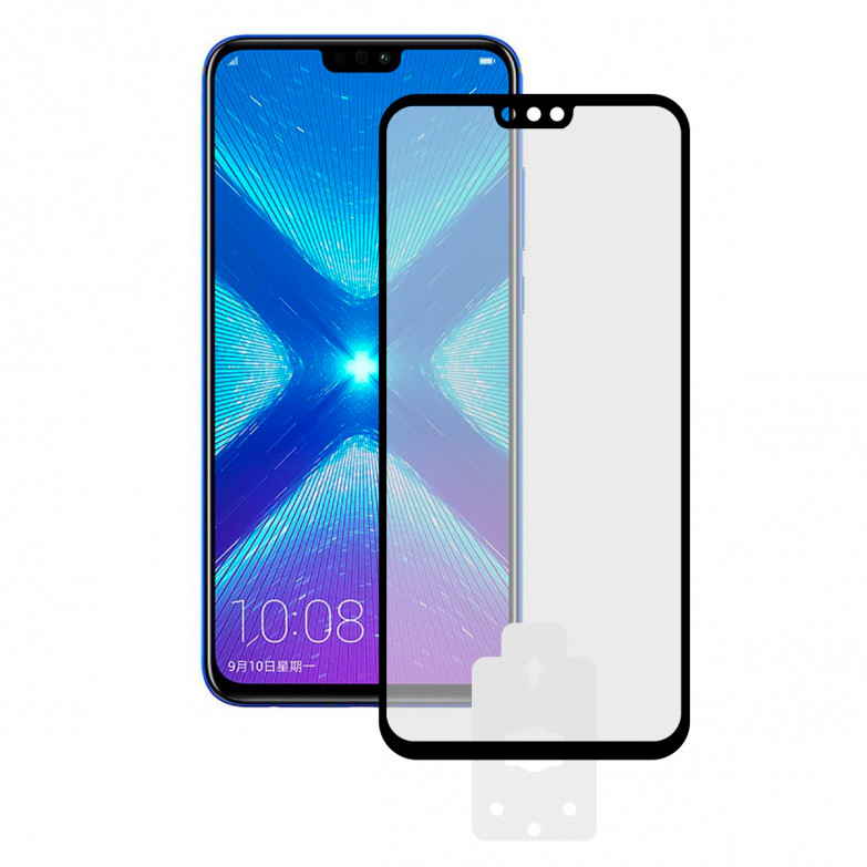 Ksix Machine 2.5d Protector Tempered Glass 9h With Edge For Honor 8x Black (1 Unit)