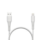 Cable de carga y datos USB-A a Lightning Contact 20 W, Carga rápida, 1 m, Blanco