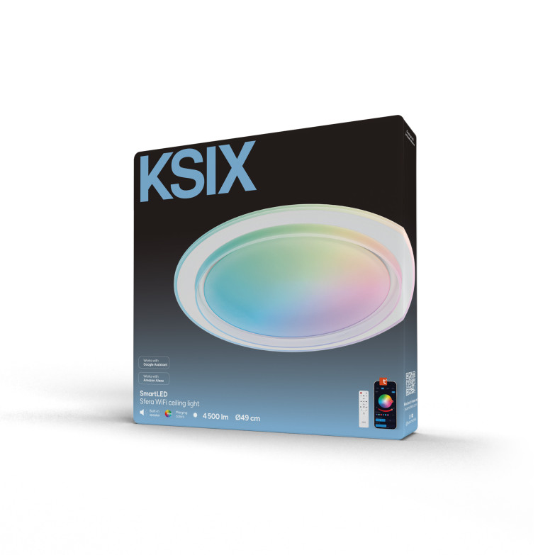 Plafón SmartLED KSIX Sfera, Diseño...