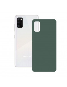 Silk Case For Galaxy A41 Green