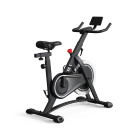 Bicicleta estática indoor KSIX KB01, Soporte Tablet y Smart Phone, Ajustable, Compatible apps Kinomap y Zwift, Negro