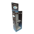 Display for ceiling lights and fans, Self-assembly in 12 seconds, 100% recyclable cardboard, 148 x 56 x 50 cm, Holds 15 units