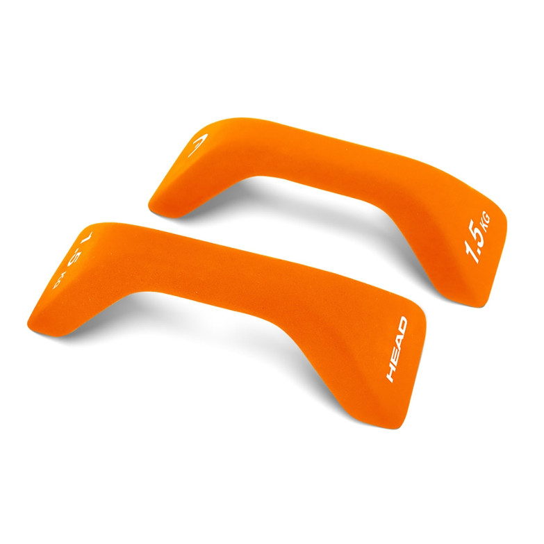 HEAD Push-up dumbbells 1,5 kg with neoprene coating, Orange