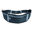 Fitbelt waist pack: water-resistant, adjustable 64-120cm with 3 compartments & reflective details for versatile use
