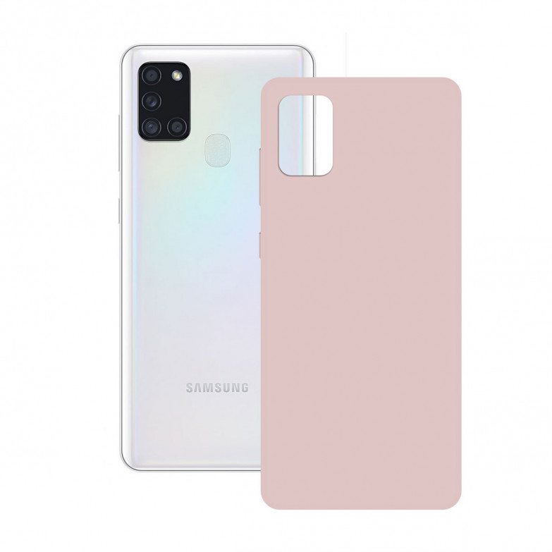 Silk Case For Galaxy A21s Pink