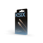 Cable de carga y datos USB-A a Lightning KSIX 20 W, Made For iPhone, Carga rápida, Materiales eco, 1 m, Blanco