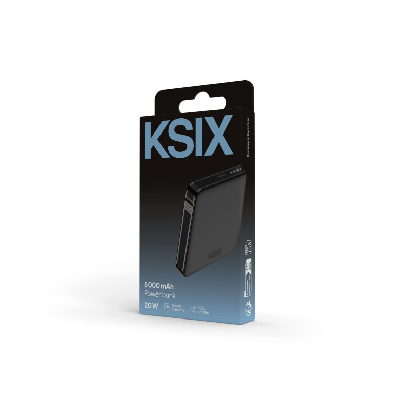 Powerbank KSIX Nano 5.000 mAh, Tamaño...