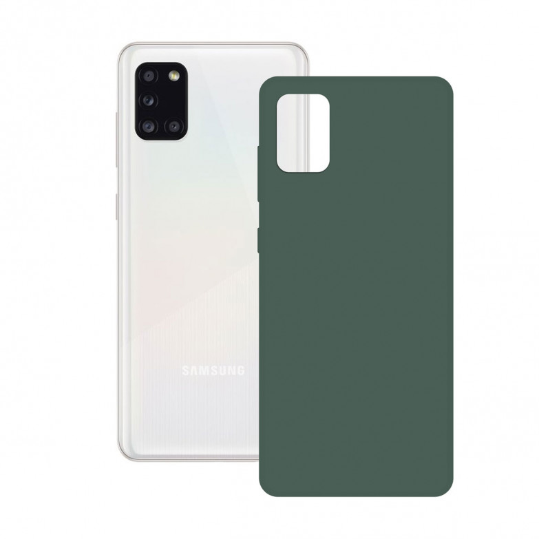 Silk Case For Galaxy A31 Green