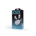 KSIX Neutron wireless earphones, USB-C, Compact Design, Carabiner Clip, 4h+16h Battery life, Calls, Purple