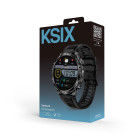 Smartwatch KSIX Venture, Pantalla XXL TFT 1,85”, Aut. 10 días, Modos deporte y salud, Llamadas, Asistentes de voz, IP68, Negro