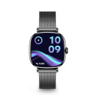 Smartwatch KSIX Iria, Pantalla AMOLED 1.7”, Aut. 4 días, Correa metal y silicona, Modos deporte y salud, Llamadas, Negro
