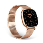 Smartwatch KSIX Iria, Pantalla AMOLED 1.7”, Aut. 4 días, Correa metal y silicona, Modos deporte y salud, Llamadas, Rosa