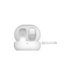 KSIX Neutron wireless earphones, USB-C, Compact Design, Carabiner Clip, 4h+16h Battery life, Calls, White