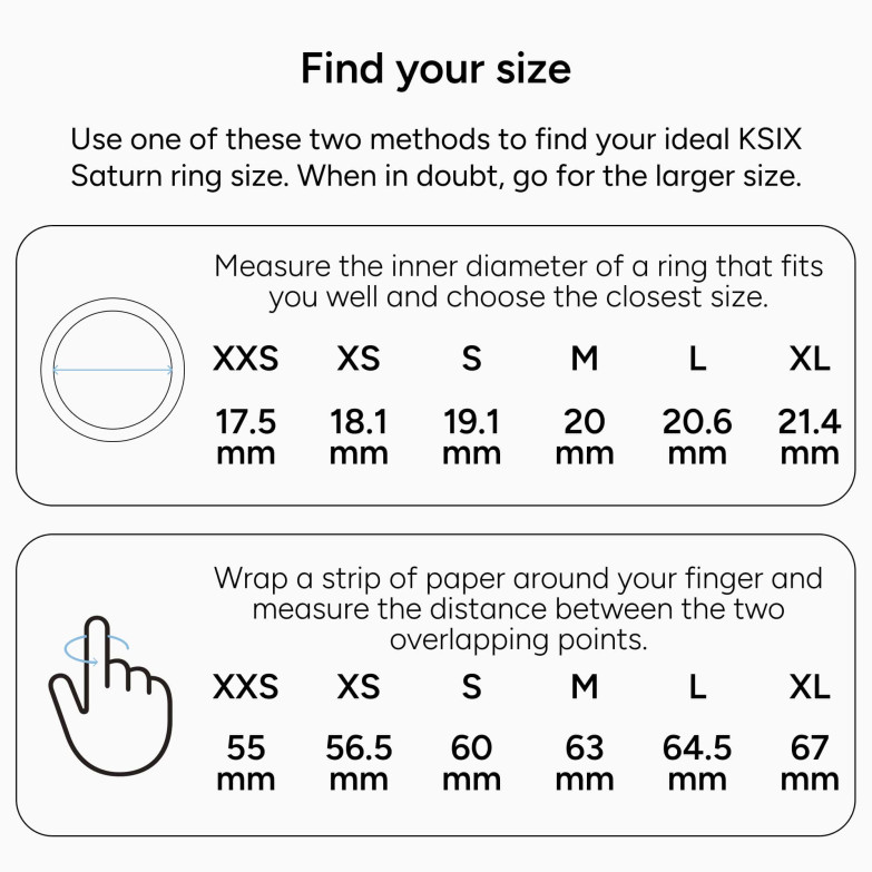 Anillo inteligente KSIX Saturn, Talla... Anillo inteligente KSIX Saturn, Talla...