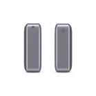 Powerbank KSIX 10.000 mAh, Carga rápida 22,5 W PD, Carga simultánea, Cable Convertible USB-C + lazo, Pantalla LED, Gris