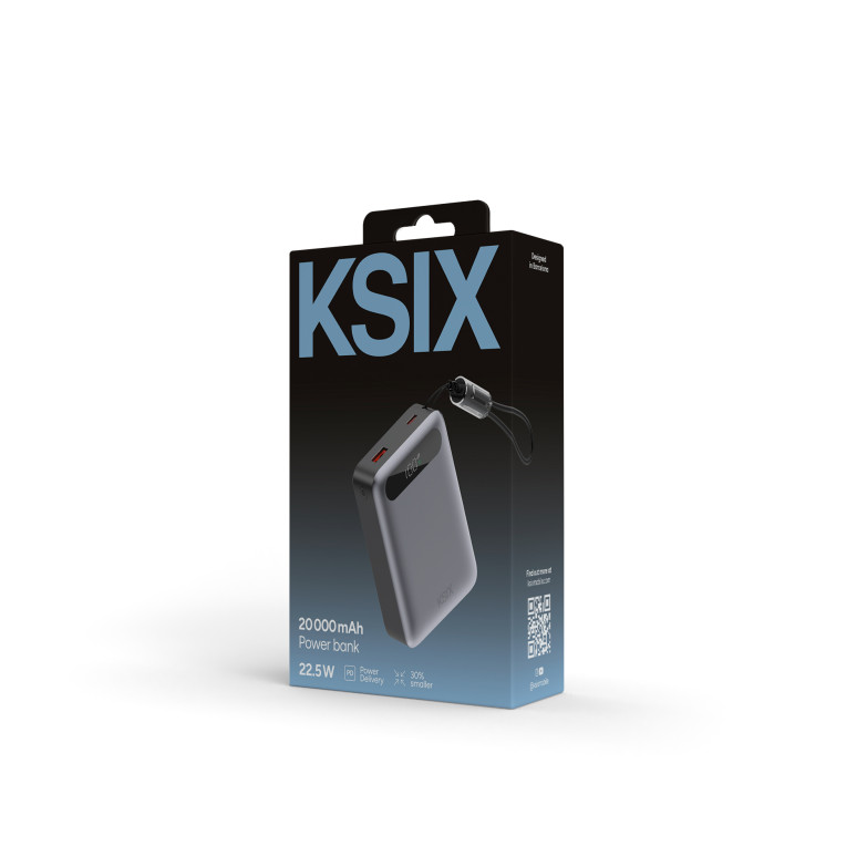 KSIX 20,000 mAh Powerbank, 22.5W Fast...