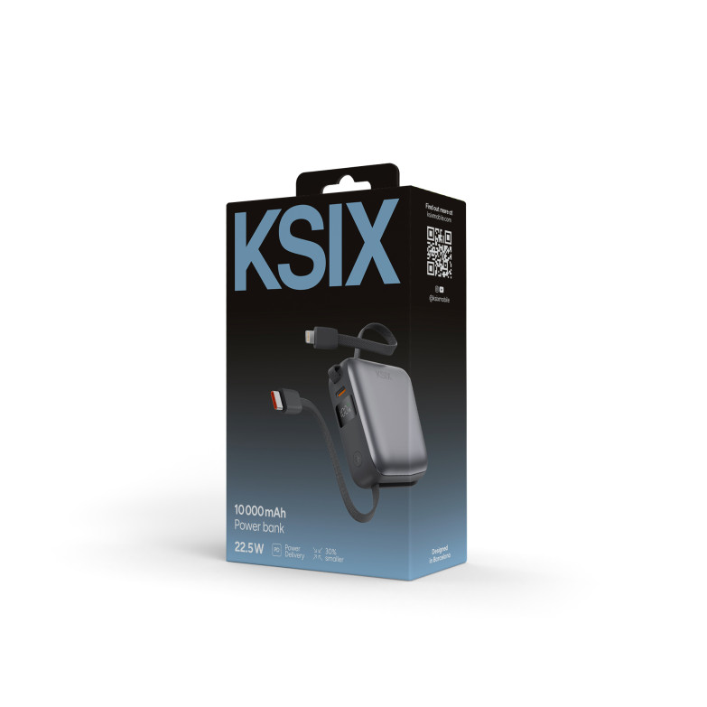 Powerbank KSIX 10.000 mAh, Carga...