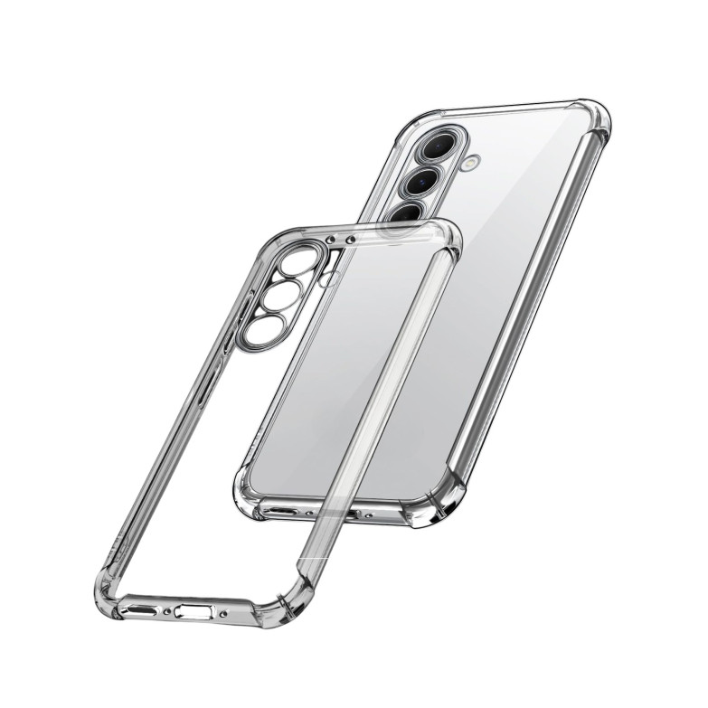 Funda flexible para SAMSUNG GALAXY A56, Antihuellas, Resistente, Compatible con carga inalámbrica, Transparente