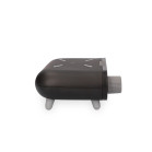 Despertador cargador inalámbrico KSIX 10W, Tecnología Qi, Indicador de temperatura, Negro