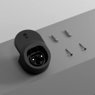 Wallbox Pulsar MAX Charging + three-phase energy meter + holder Kit electric Car, 22kW, Three-Phase, Type 2, 5m cable, Black