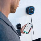 Kit cargador Wallbox Pulsar MAX coche eléctrico + medidor monofásico + soporte, 7.4kW, Monofásico, Tipo 2, Cable 5m, Negro