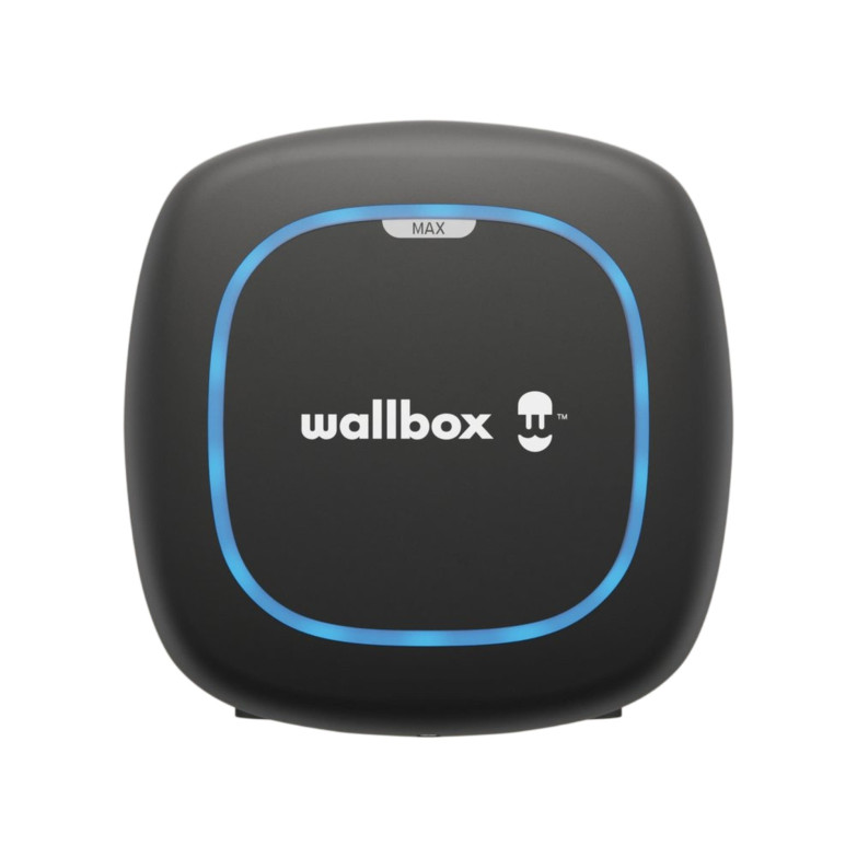 Wallbox Pulsar MAX electric car charger, 22kW, Three-phase, Type 2, 5m cable, MyWallbox App, Power Sharing, Black