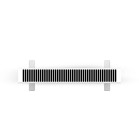 Calefactor eléctrico de convección inteligente KSIX Blaze, 2000W, Pantalla LED táctil, App Tuya, Control remoto, Blanco