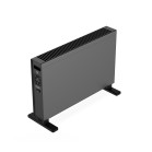 KSIX Blaze smart electric convection heater, 2000W, LED touch screen, 2 types, Tuya app, Remote control, black